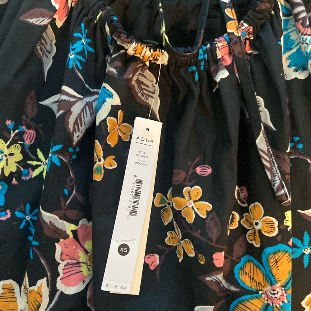 AQUA floral dress